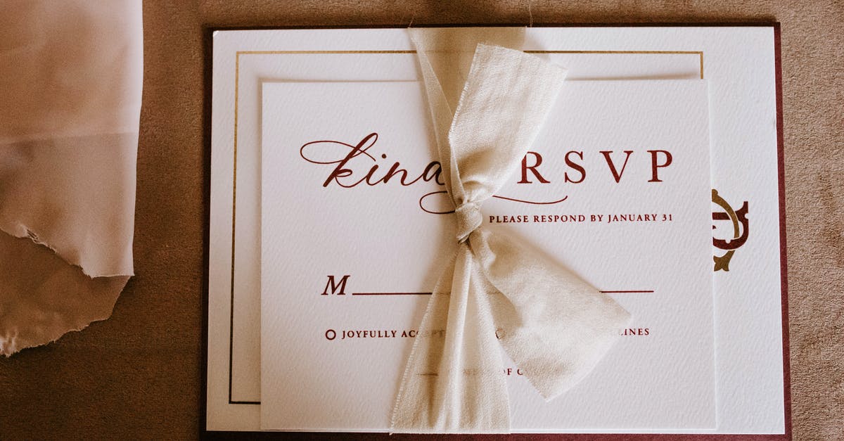 Will deleting a request after accepting it lower opinion? - Invitation card with the inscription tied with ribbon