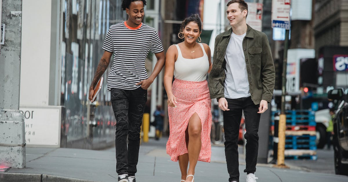Will Group Finisher Adrenaline Rush impede my other one? - Full length of cheerful young multiracial male and female friends in stylish clothes walking on zebra crossing while spending time together in city