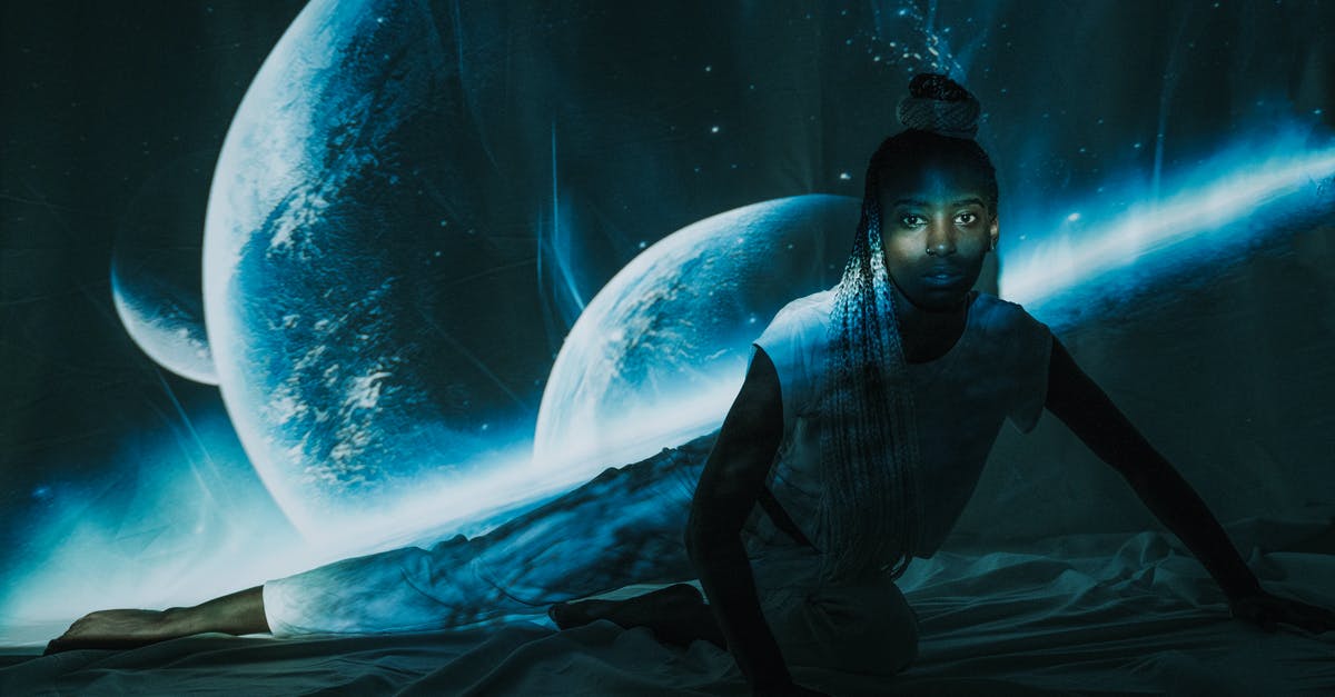 Will Sector-Administrated planets ever upgrade their Colony Ship? - A Woman Posing in Front of Planetary Image Will Sector-Administrated planets ever upgrade their Colony Ship? - A Woman Posing in Front of Planetary Image