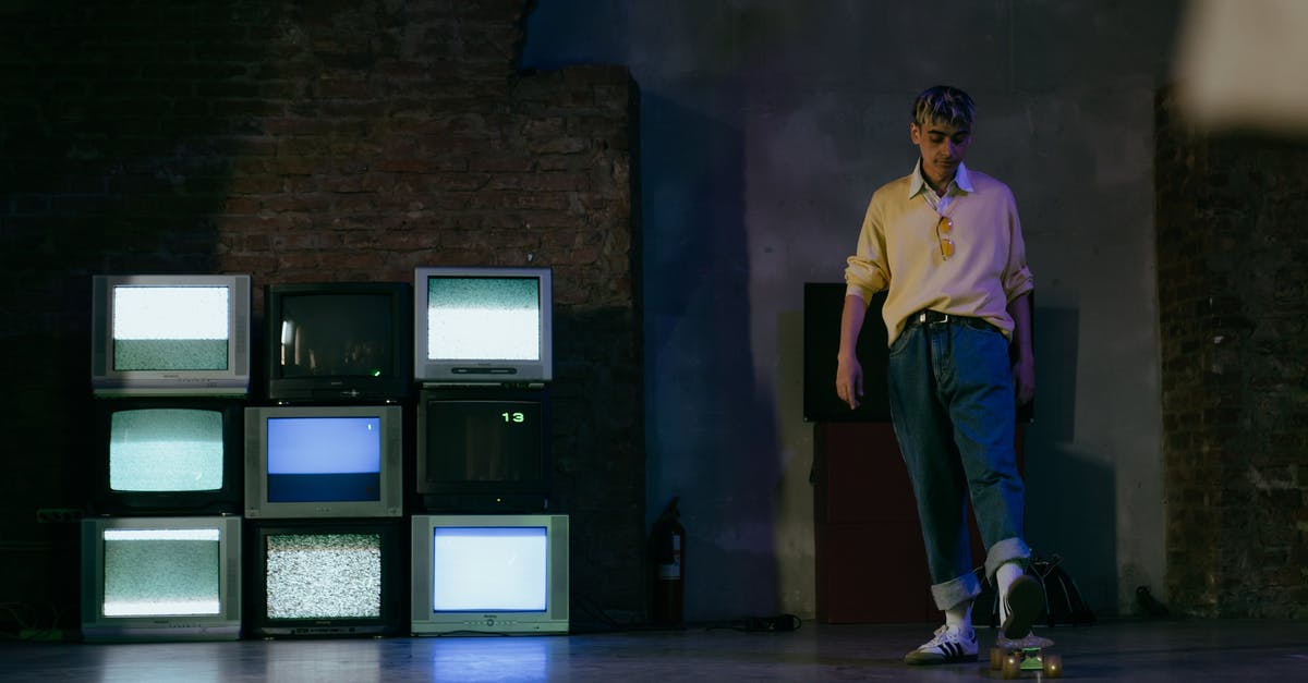 Witcher 3 force static screen instead of narrator - Man in Yellow Polo Shirt and Blue Denim Jeans Standing Near Black Flat Screen Computer Monitors