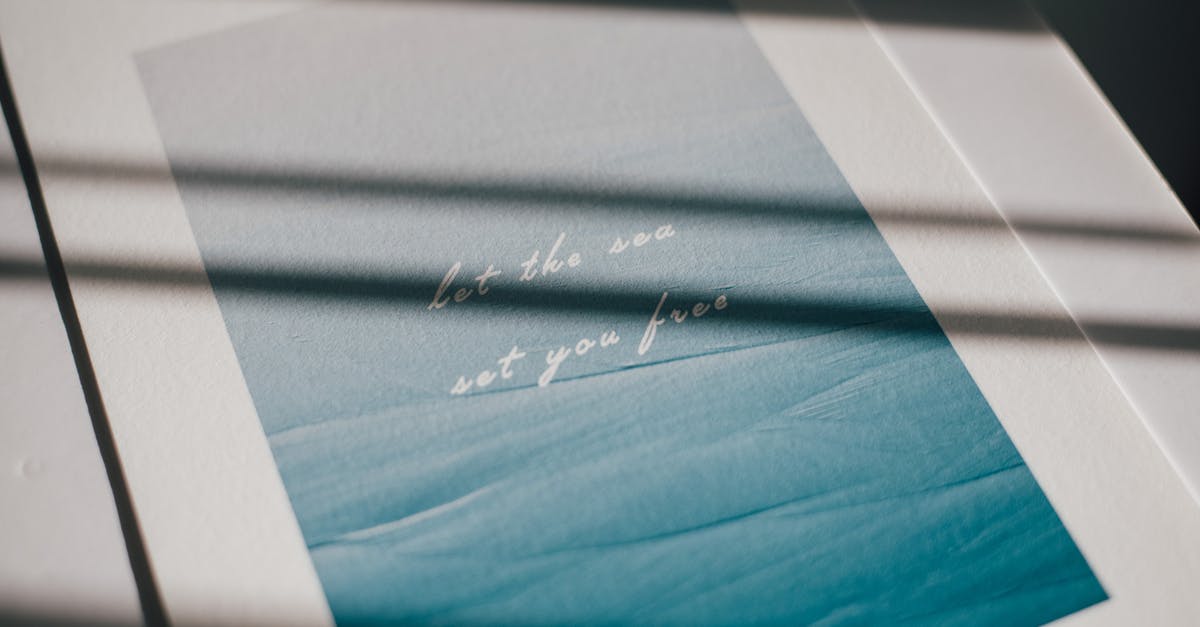 Won't let me sign in with gmail [duplicate] - From above of picture of blue sea with inscription Let The Sea Set You Free placed on light table in sunny day