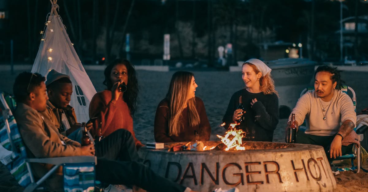 Words with friends on facebook messenger - Group of Friends Sitting in Front of Fire Pit