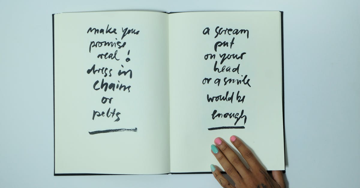 Would it overflow? - Crop faceless informal woman with opened notebook