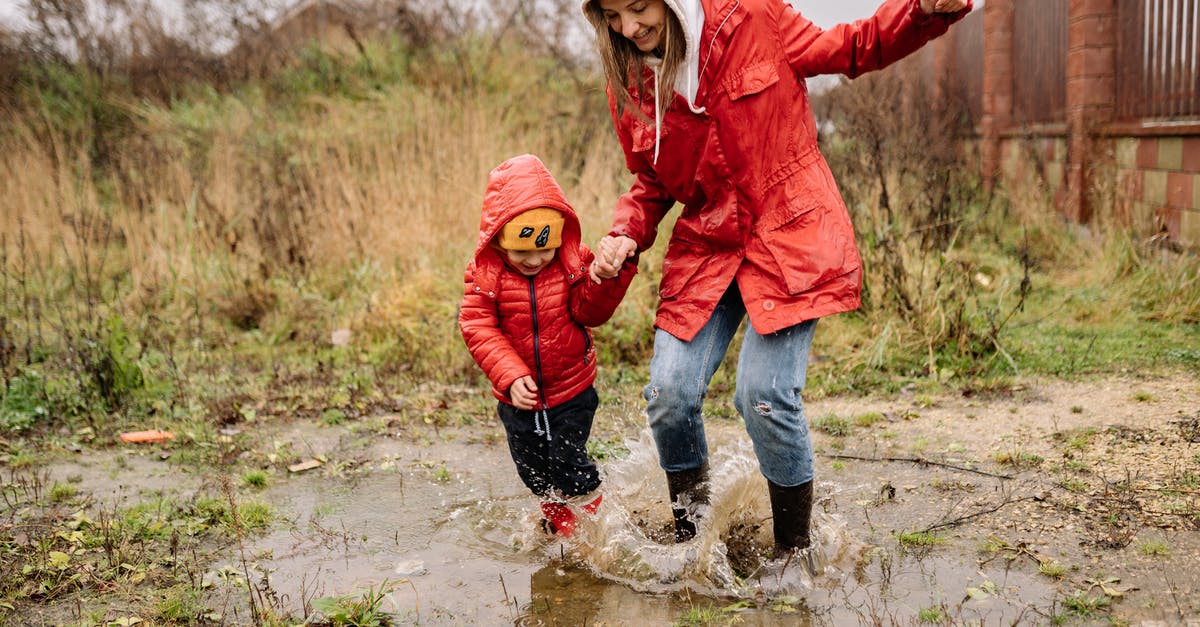 Would there be any benefits, or repercussions, of exposing my population to a constant rain of blood? - A Woman Playing on the Rain with Her Child