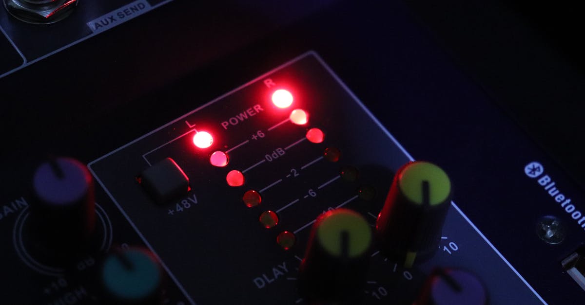 Xbox is on, but there's no power light for the controller - Close-up View Of An  Audio Mixer Control Panel