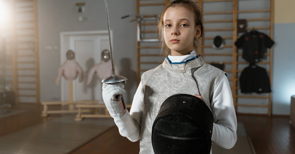 Young Link's Kokiri sword makes fire? - A Young Fencer with Her Fencing Gears